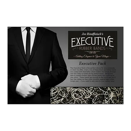 Bandas elásticas Executive Joe Rindfleisch Nº19 (Combinadas blanco y negro)