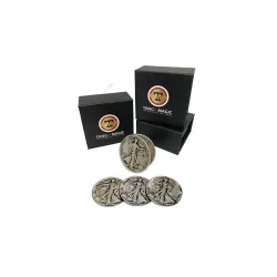 Réplica de Walking Liberty (4 Monedas + Cascarilla) Tango