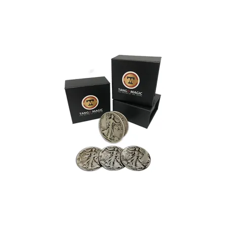 Réplica de Walking Liberty (4 Monedas + Cascarilla) Tango