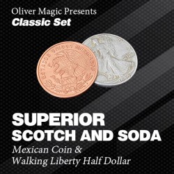 Superior Scotch and Soda (Doble bloqueo, Liberty y medio Dólar (Set Clasico) Oliver Magic