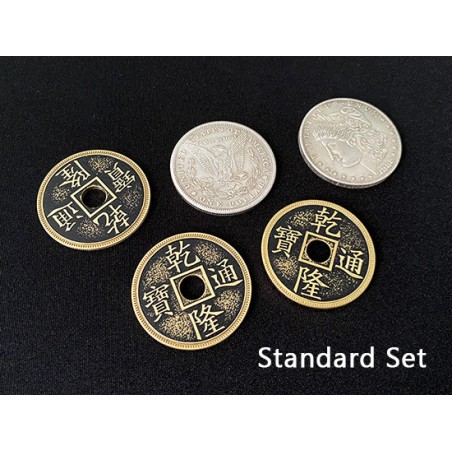 Hopping Half (Morgan dólar y Moneda china) Oliver Magic Hopping Half (Morgan dólar y Moneda china) Oliver Magic