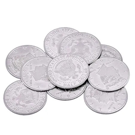 Monedas finas para empalmar – Medio dólar
(Palming coins) Set 10