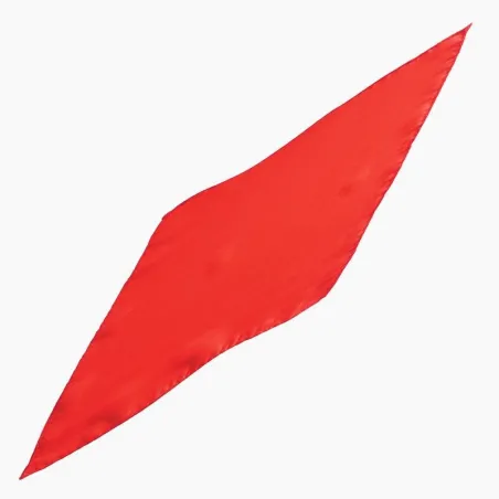 Pañuelo de seda rombo 60 x 20 cm (Rojo)