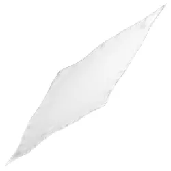 Pañuelo de seda rombo 60 x 20 cm (Blanco)