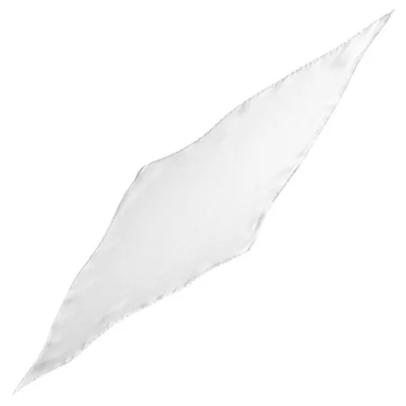 Pañuelo de seda rombo 60 x 20 cm (Blanco)