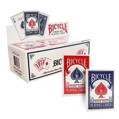Pack 12 Baraja Bicycle Poker 808 Rider Back - Originales USPCC (Estuche antiguo)