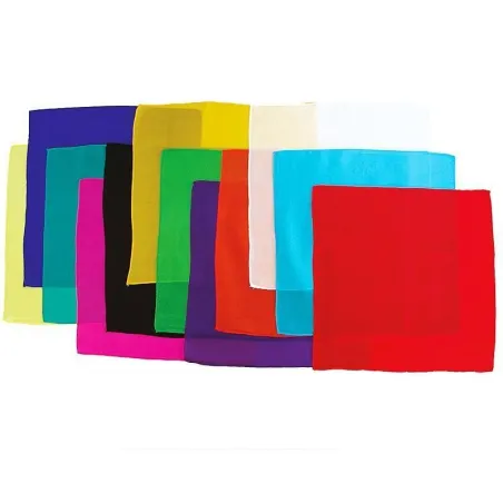 Pañuelo Seda italiana para magia 30×30 vdf