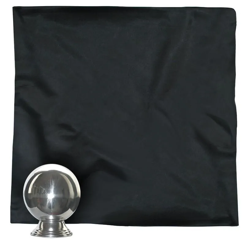 Pañuelo Seda para bola zombie 64 cm Profesional negro