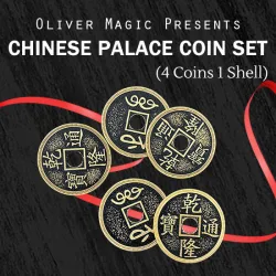Set monedas Chinas y Cinta tamaño Morgan Oliver Magic