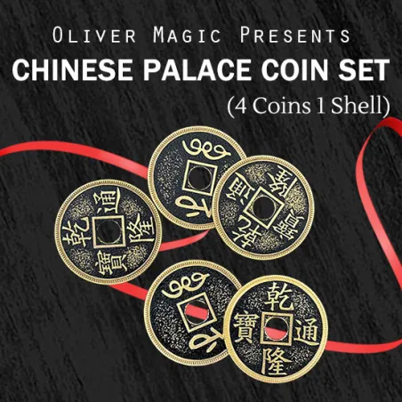Set monedas Chinas y Cinta tamaño Morgan Oliver Magic