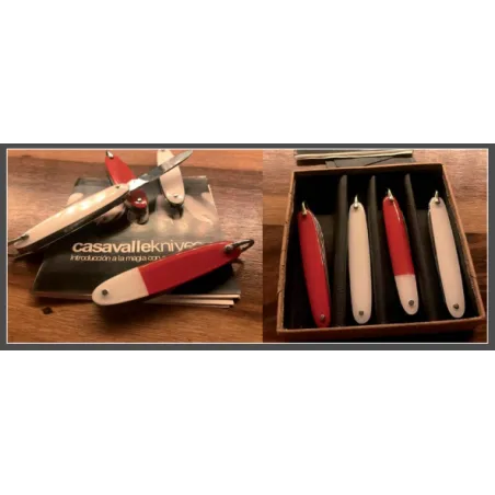 Set Clásico Fred Kaps 4 Navajas Artesanal Flavio Casavalle Knives