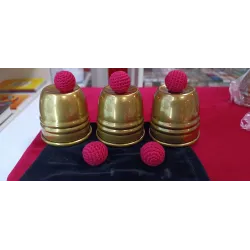 Cubiletes Premium con Chop Cup y Bolas (Acabado Cuero) by David Villaverde