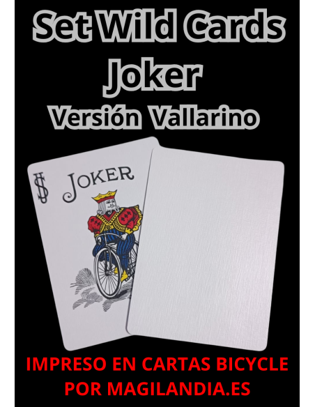 Set Cartas Wild Cards Bicycle Versión Vallarino cartas blancas comodines