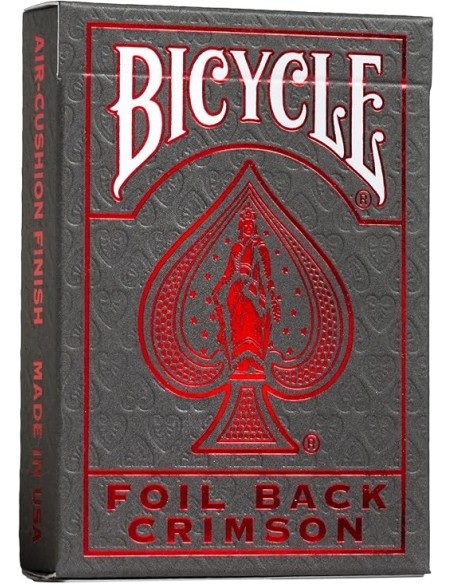 Baraja Bicycle MetalLuxe con el dorso
Crimson Rider (Rojo)