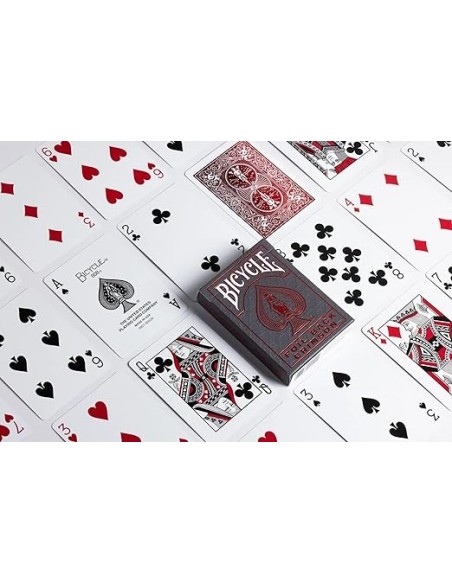 Baraja Bicycle MetalLuxe con el dorsoCrimson Rider (Rojo) Baraja Bicycle MetalLuxe con el dorsoCrimson Rider (Rojo)