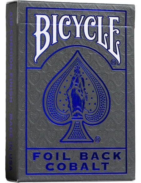 Baraja Bicycle MetalLuxe con el dorso
Crimson Ride (Azul)