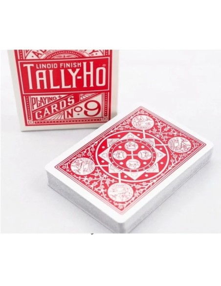 Baraja Tally Ho Fan Back (Roja)