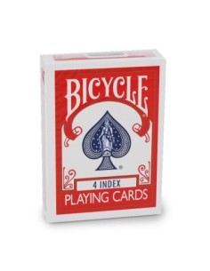 Baraja 4 Indices Dorso Rojo (Inlcuye Varias Rutinas)