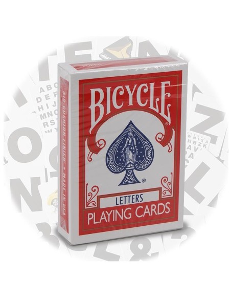 Baraja Letras Especiales Bicycle (+10 rutinas) Dorso rojo