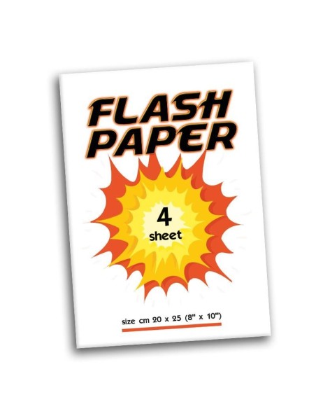Papel Flash - 4 hojas de 20 x 25 cm - Blanco