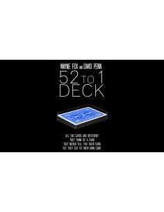 Baraja 52 a 1 (The 52 To Deck) de Wayne Fox and David Penn - Azul